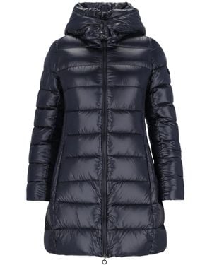 Tatras Drawstring Hood Puffer Coat - Blue