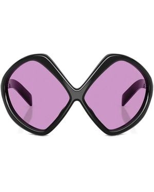 Prada Lunettes De Soleil À Monture Oversize - Violet
