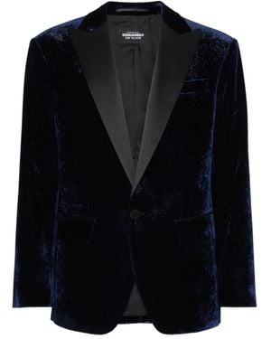 DSquared² Velvet Blazer - Black