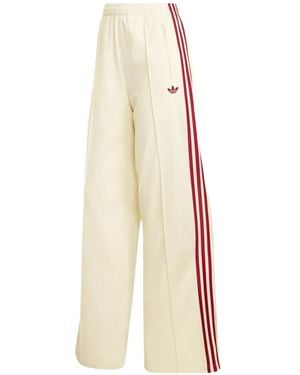 adidas Firebird Striped Track Trousers - White