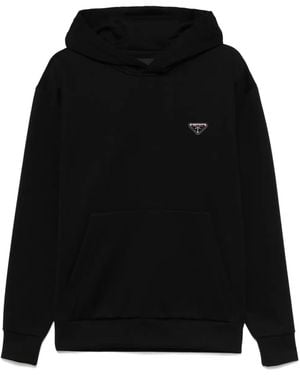 Prada Hoodie Met Logo - Zwart