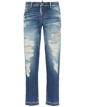 DSquared² Jeans Con Effetto Vissuto - Blu