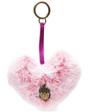 Kurt Geiger Textured-Heart Charm - Pink