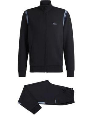BOSS Tuta Sportiva Con Logo - Blu