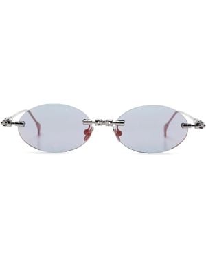 Kuboraum Mask H62 Oval-Frame Sunglasses - Metallic