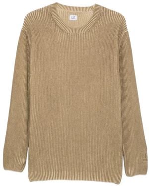 C.P. Company Ribbed-Knit Sweater - Natural