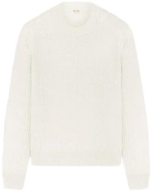 RETORI Jacquard Damier Sweater - Wit