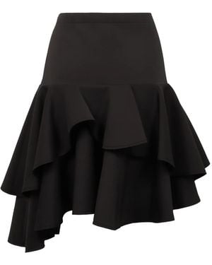 Des Phemmes Ruffled Skirt - Black
