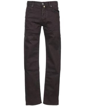 Jacob Cohen Straight-Leg Five-Pocket Jeans - Black