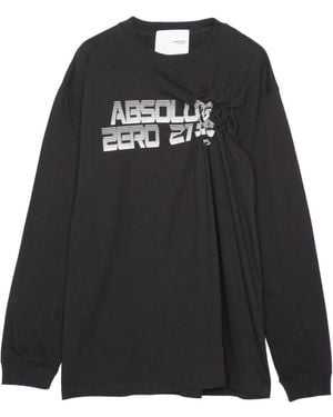 Yoshio Kubo スローガン Tシャツ - ブラック