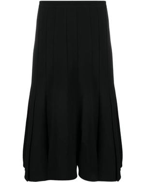 Ermanno Scervino Aライン プリーツスカート - ブラック