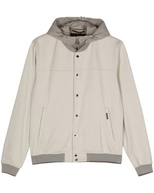 Moorer Darren-Jk Bomber Jacket - Natural