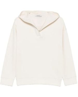 Max Mara Hoodie À Manches Longues - White