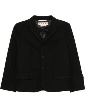 Marni Single Breasted Tailored Blazer - Black