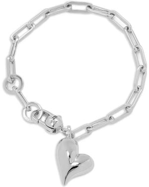 Jenny Bird Kettenarmband mit Herzanhängern - Weiß