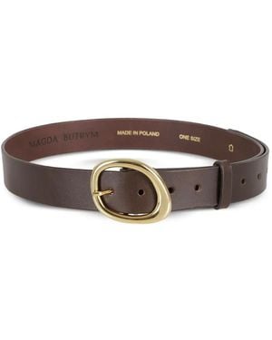 Magda Butrym Gürtel Mit Ovaler Schnalle - Braun