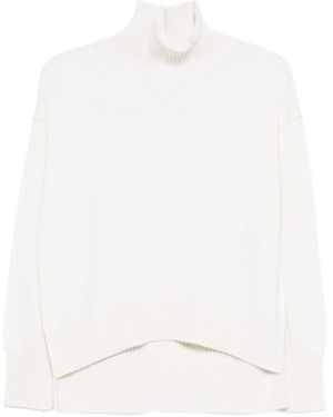 Vanisé Roll-Neck Knitwear - White