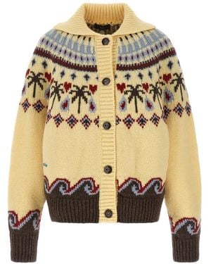 Alanui Cárdigan Sweet Winter De Lana Virgen De Punto En Jacquard - Metálico
