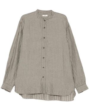 CALMLENCE Striped Shirt - Grey