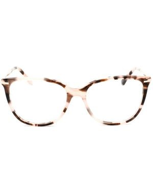 Calvin Klein Tortoiseshell-Effect Cat-Eye Glasses - Natural