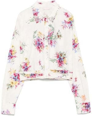 Liu Jo Floral-Print Shirt - Pink