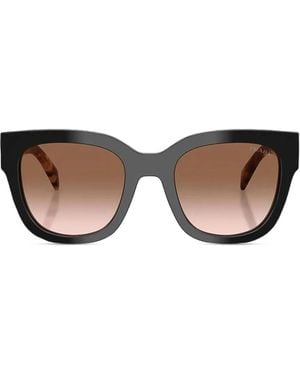 Prada Round-Frame Sunglasses - Brown