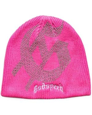 Godspeed Berretto Con Ricamo - Rosa