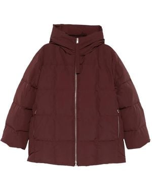 Jil Sander Plumífero Con Capucha - Morado
