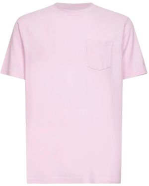 MC2 Saint Barth T-Shirt À Poche De Poitrine Et Col Ras Du Cou - Pink