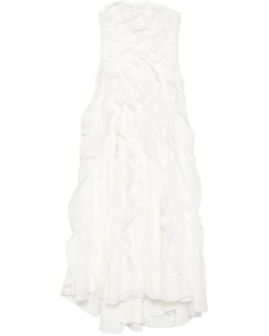 Aje. Allairie Ruffled Gown - White