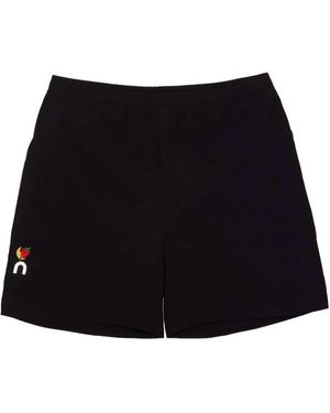 On Shoes X Sky High Farm Goods Logo-Detail Shorts - Black