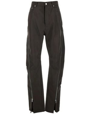 Rick Owens Temple Bolan Banana Zip-Detail Trousers - Black