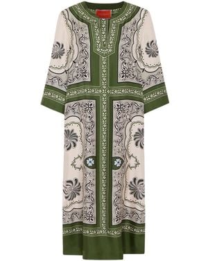 La DoubleJ The Kaftan Midi Dress - Green