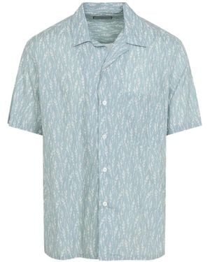 Canali Printed Shirt - Blue
