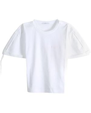 Givenchy Camiseta Con Logo Bordado En La Manga - Blanco