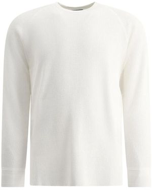 Beams Plus Pullover aus Baumwolle - Weiß