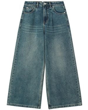 B+ AB Vaqueros Anchos Con Pinzas - Azul