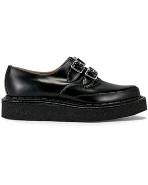 Comme des Garçons X George Cox Double-Strap Shoes - Black