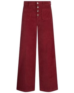 Liu Jo Ausgestellte Hose Mit Aufgesetzter Tasche - Rot