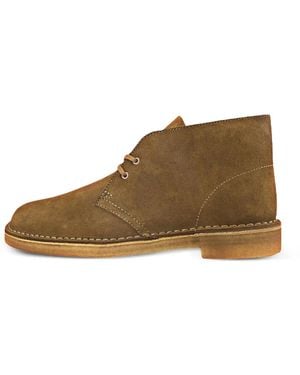 Clarks Lace-Fastening Desert Boots - Brown