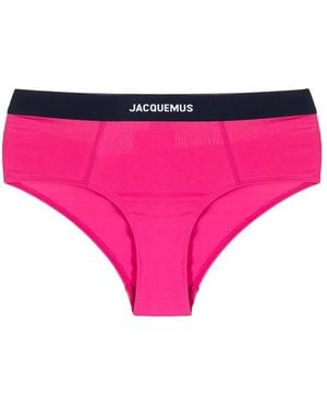 Jacquemus Bragas La Culotte Con Logo - Rosa