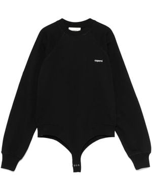 Coperni Logo-Print Bodysuit - Black