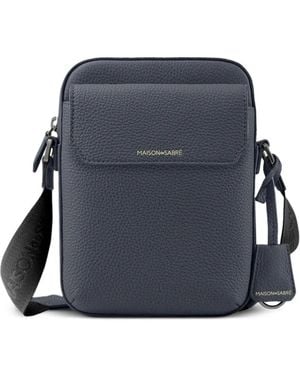 Maison De Sabre Small Leather Messenger Bag - Blue