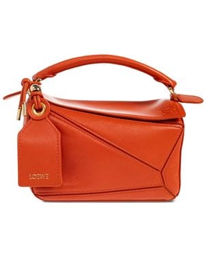 Loewe Mini Featherlight Puzzle Bag - Orange