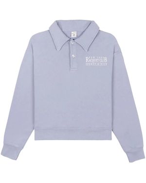Sporty & Rich Ny Racquet Club Cotton Polo - Purple