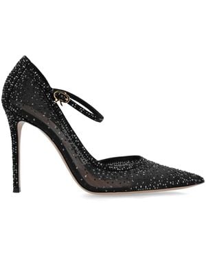 Gianvito Rossi 115Mm Crystal-Embellished Court Shoes - Black