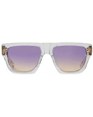 Chrome Hearts Charismadick Square-Frame Sunglasses - Purple