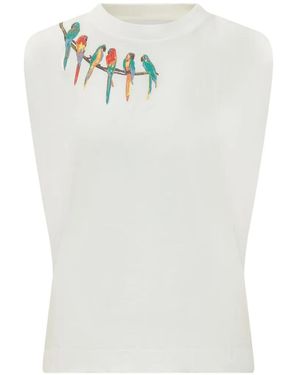 FARM Rio Birds Tank Top - White