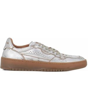 LEMARGO Perforated Panelled Trainers - White