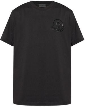 Moncler ロゴ Tシャツ - ブラック